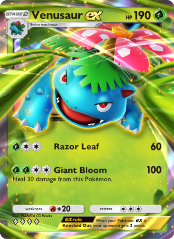Venusaur ex 004/286 — Genetic Apex (English Pokémon TCG card)