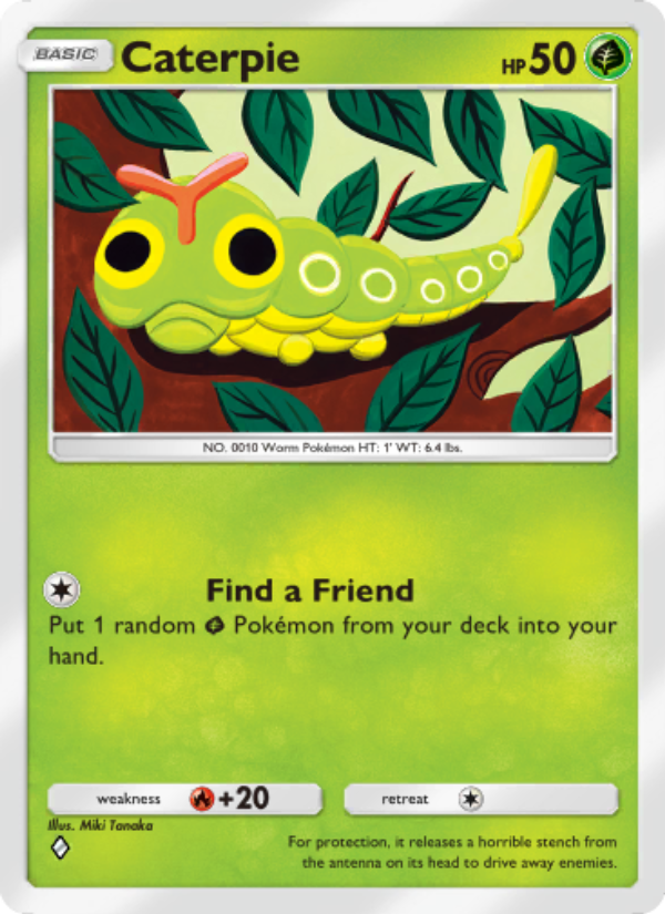 Caterpie 005/286 — Genetic Apex (English Pokémon TCG card)