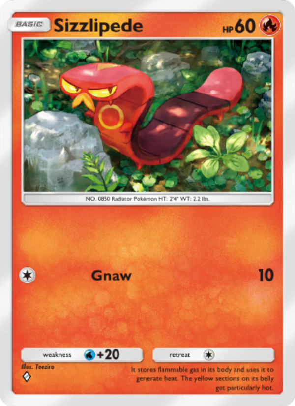 Sizzlipede 051/286 — Genetic Apex (English Pokémon TCG card)
