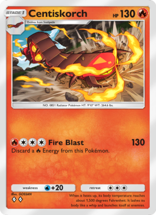 Centiskorch 052/286 — Genetic Apex (English Pokémon TCG card)