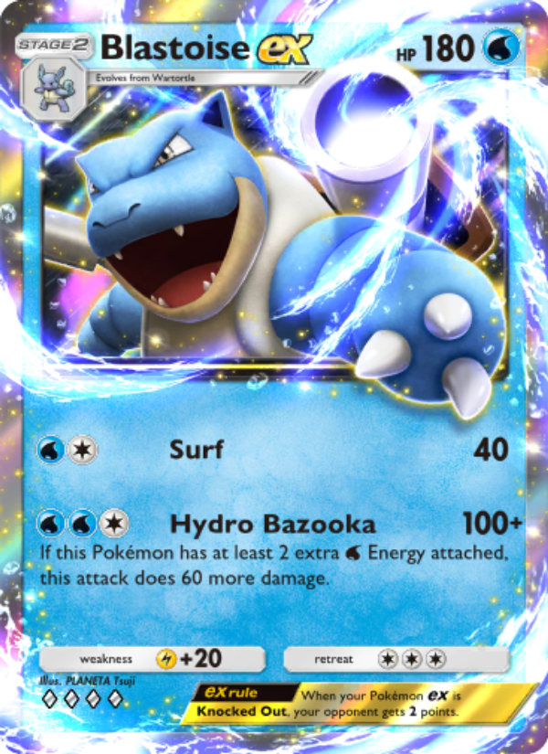 Blastoise ex 056/286 — Genetic Apex (English Pokémon TCG card)