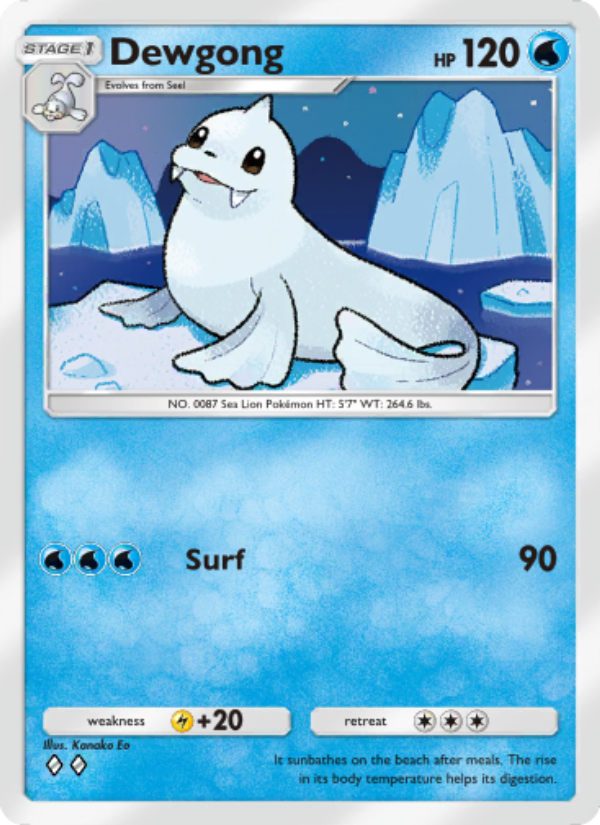 Dewgong 065/286 — Genetic Apex (English Pokémon TCG card)