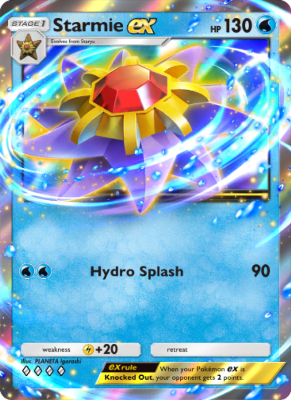 Starmie ex 076/286 — Genetic Apex (English Pokémon TCG card)