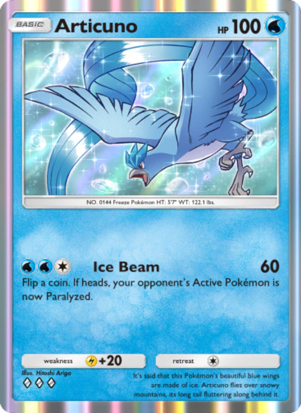 Articuno 083/286 — Genetic Apex (English Pokémon TCG card)