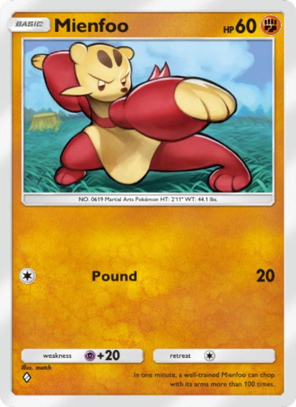 Mienfoo 160/286 — Genetic Apex (English Pokémon TCG card)