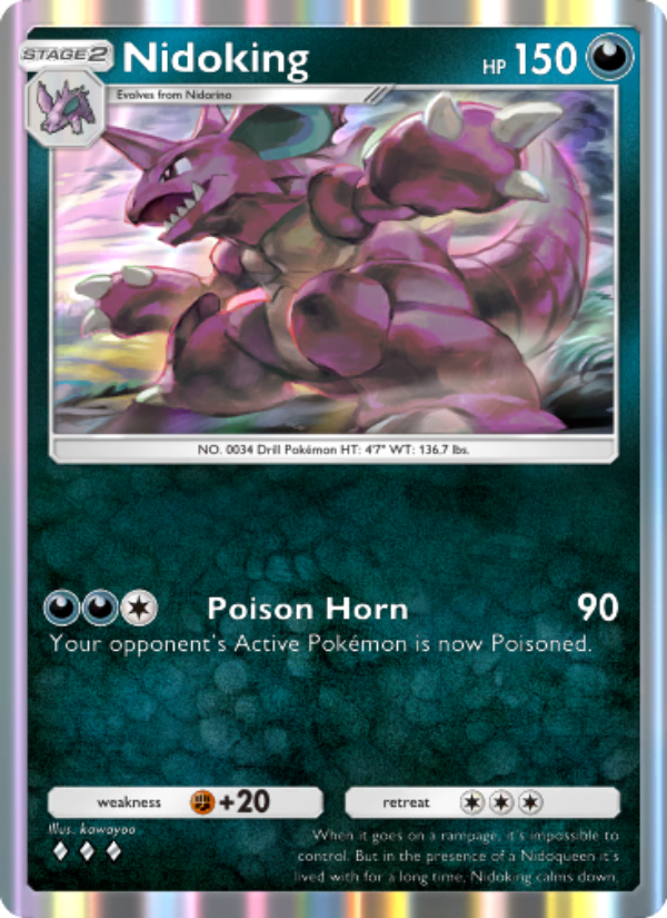 Nidoking 171/286 — Genetic Apex (English Pokémon TCG card)