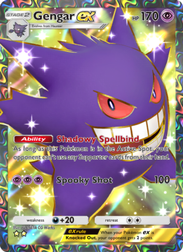 Gengar ex 261/286 — Genetic Apex (English Pokémon TCG card)