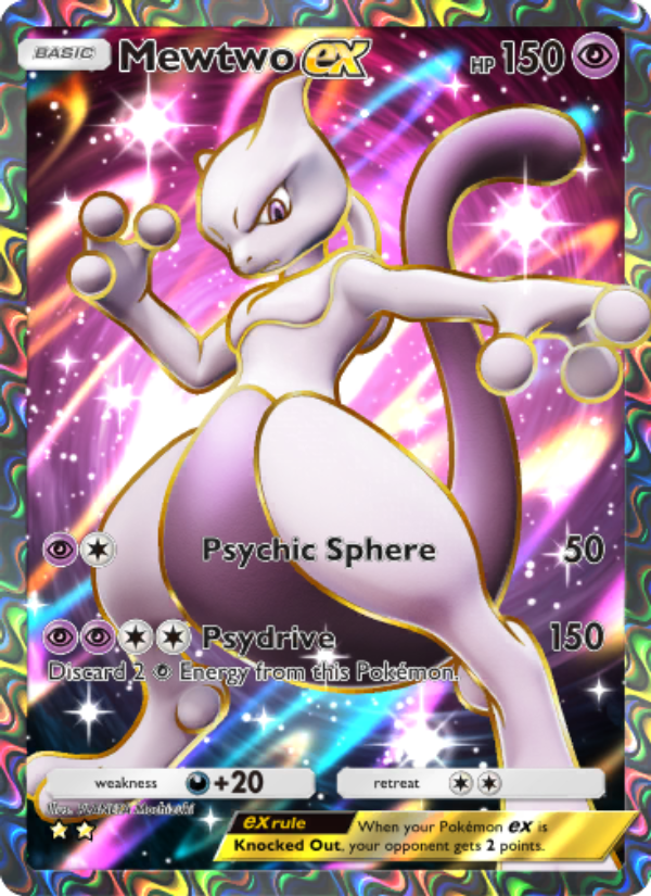 Mewtwo ex 262/286 — Genetic Apex (English Pokémon TCG card)