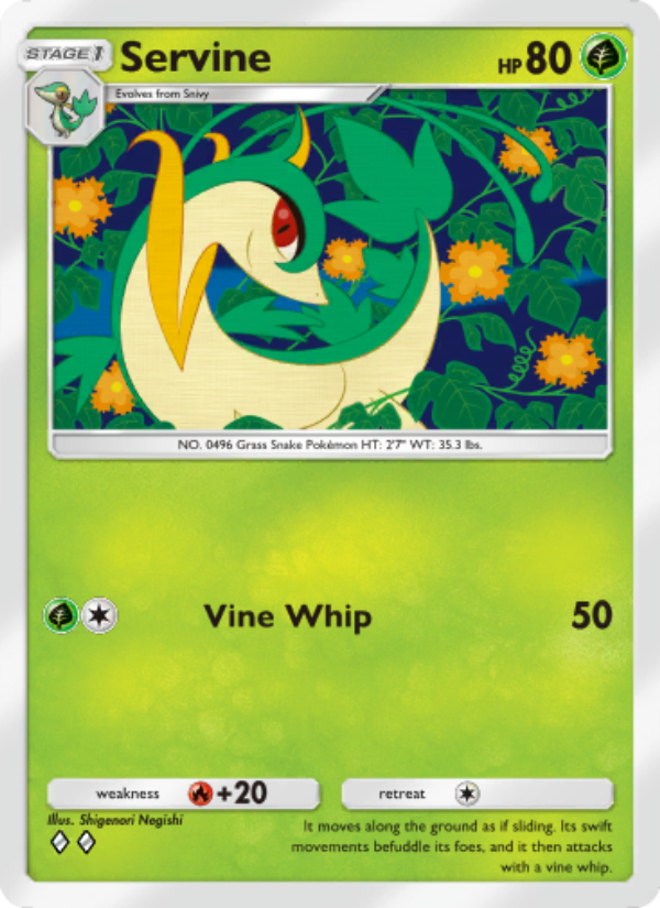 Servine 005/86 — Mythical Island (English Pokémon TCG card)