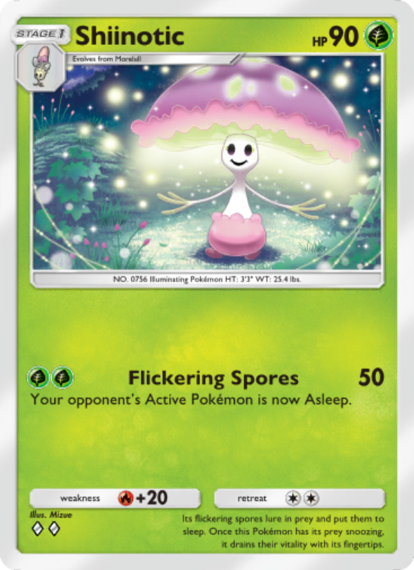 Shiinotic 008/86 — Mythical Island (English Pokémon TCG card)
