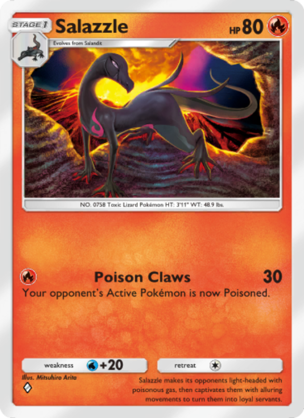 Salazzle 016/86 — Mythical Island (English Pokémon TCG card)