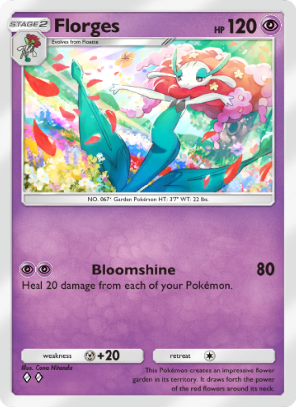 Florges 038/86 — Mythical Island (English Pokémon TCG card)