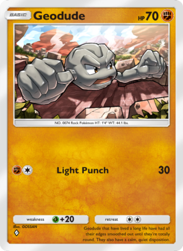 Geodude 043/86 — Mythical Island (English Pokémon TCG card)