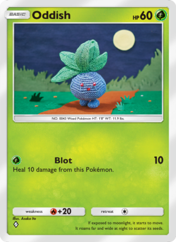 Oddish 001/207 — Space-Time Smackdown (English Pokémon TCG card)