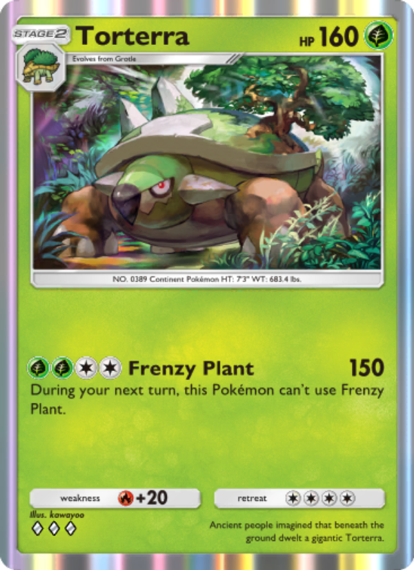Torterra 012/207 — Space-Time Smackdown (English Pokémon TCG card)