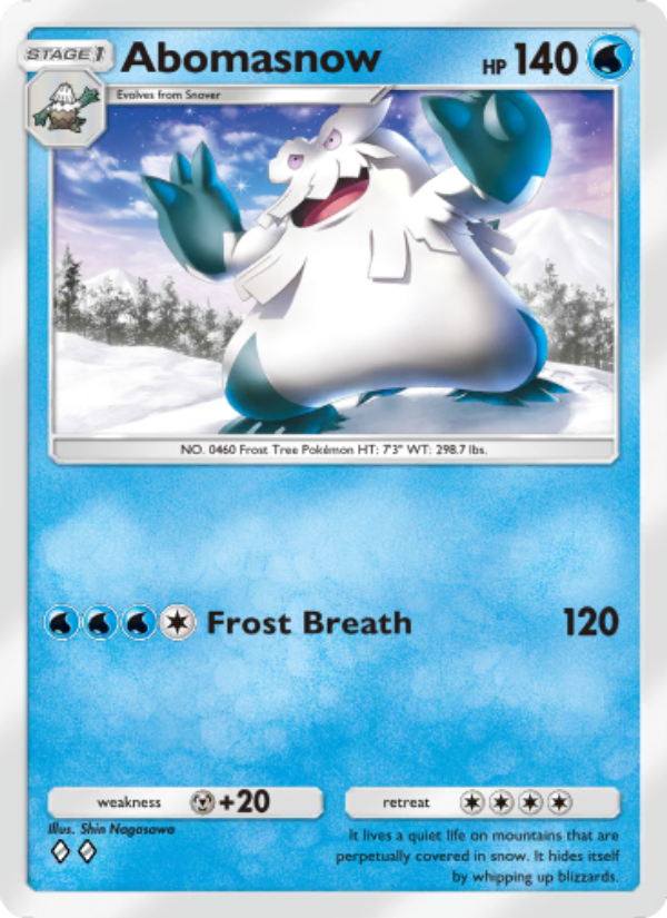 Abomasnow 045/207 — Space-Time Smackdown (English Pokémon TCG card)