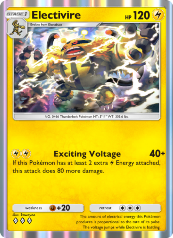 Electivire 057/207 — Space-Time Smackdown (English Pokémon TCG card)