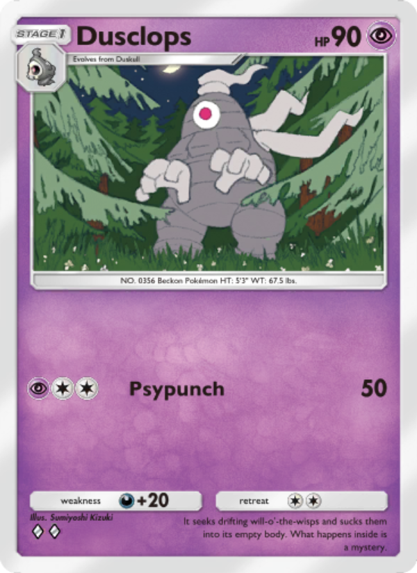 Dusclops 071/207 — Space-Time Smackdown (English Pokémon TCG card)