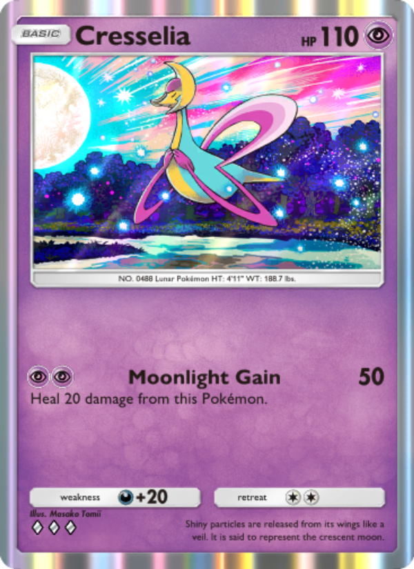 Cresselia 079/207 — Space-Time Smackdown (English Pokémon TCG card)