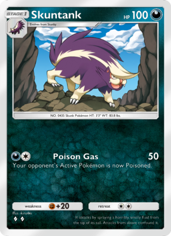 Skuntank 103/207 — Space-Time Smackdown (English Pokémon TCG card)
