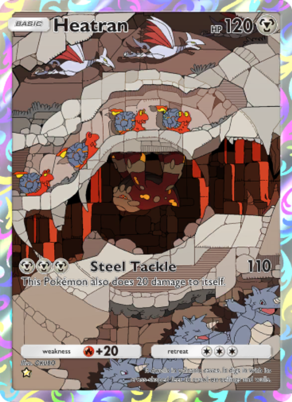 Heatran 174/207 — Space-Time Smackdown (English Pokémon TCG card)