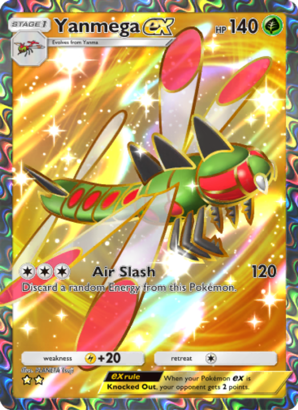 Yanmega ex 180/207 — Space-Time Smackdown (English Pokémon TCG card)