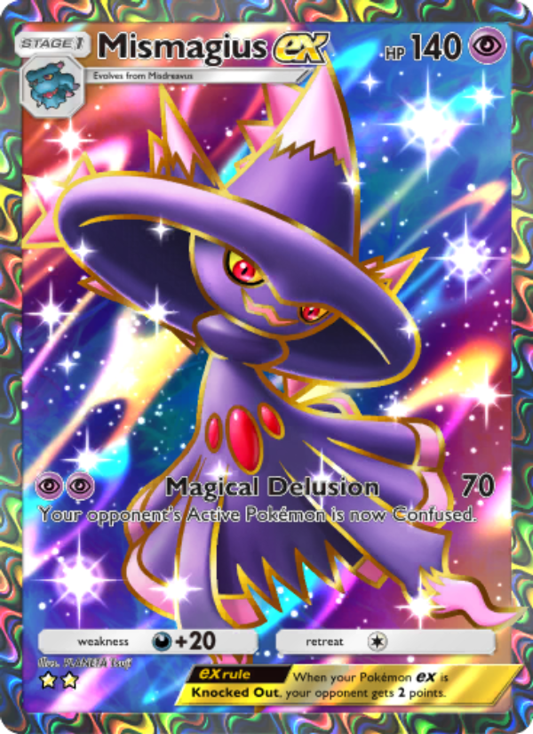 Mismagius ex 184/207 — Space-Time Smackdown (English Pokémon TCG card)