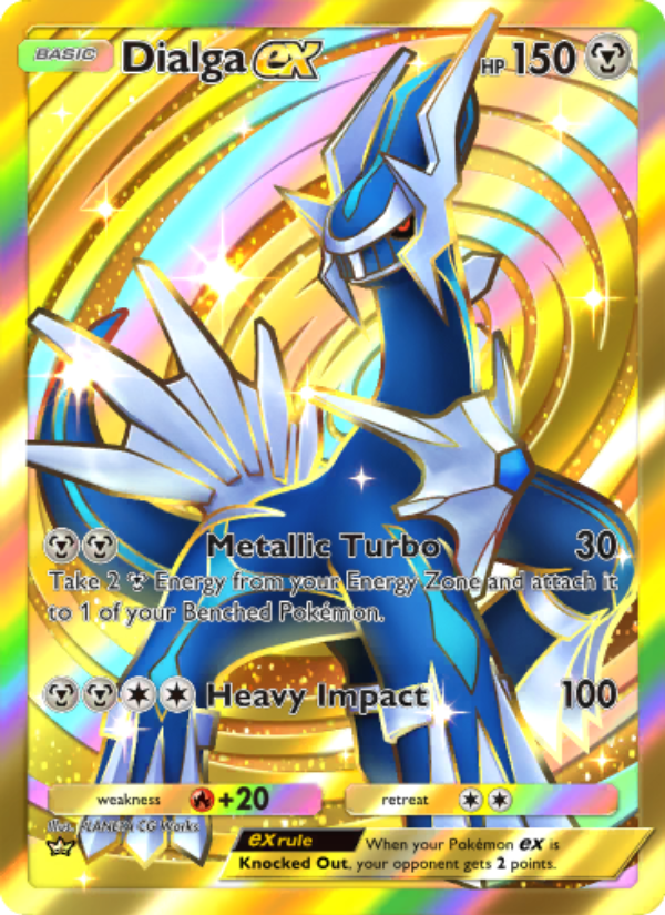 Dialga ex 207/207 — Space-Time Smackdown (English Pokémon TCG card)
