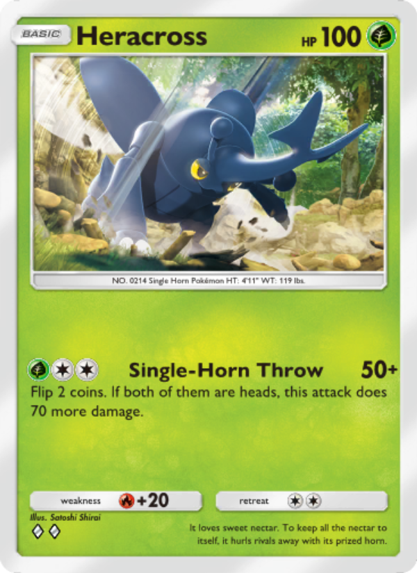 Heracross 001/96 — Triumphant Light (English Pokémon TCG card)