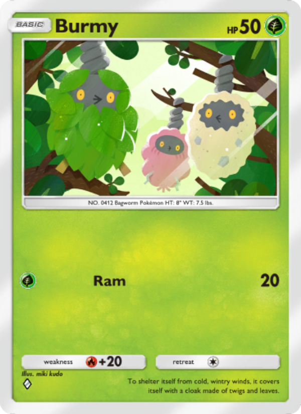 Burmy 002/96 — Triumphant Light (English Pokémon TCG card)