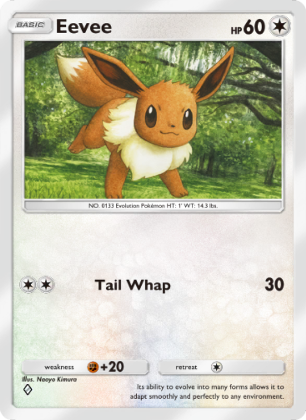 Eevee 062/96 — Triumphant Light (English Pokémon TCG card)