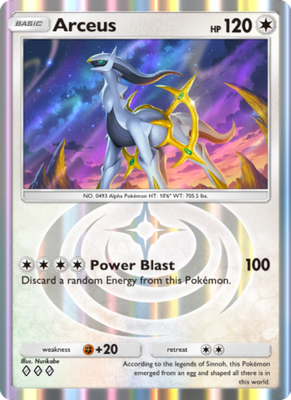 Arceus 070/96 — Triumphant Light (English Pokémon TCG card)