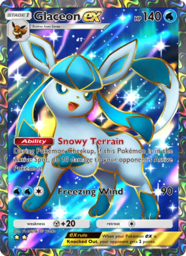 Glaceon ex 083/96 — Triumphant Light (English Pokémon TCG card)