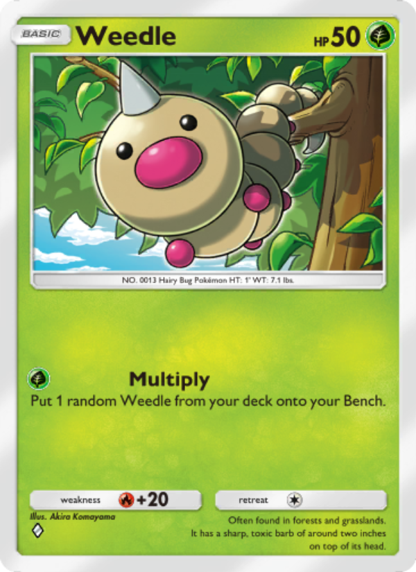 Weedle 001/111 — Shining Revelry (English Pokémon TCG card)