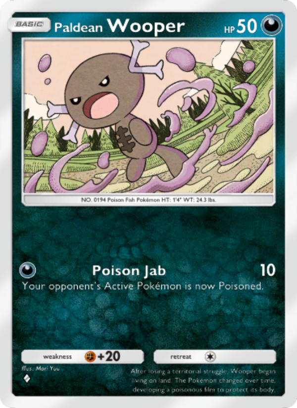 Paldean Wooper 047/111 — Shining Revelry (English Pokémon TCG card)