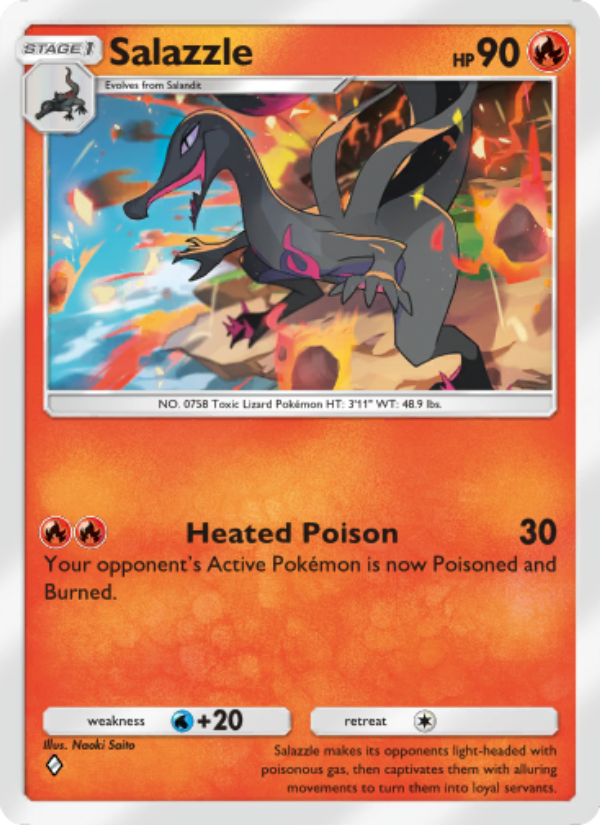 Salazzle 036/239 — Celestial Guardians (English Pokémon TCG card)