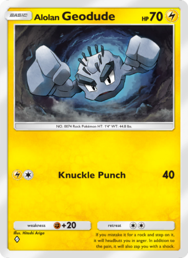Alolan Geodude 059/239 — Celestial Guardians (English Pokémon TCG card)