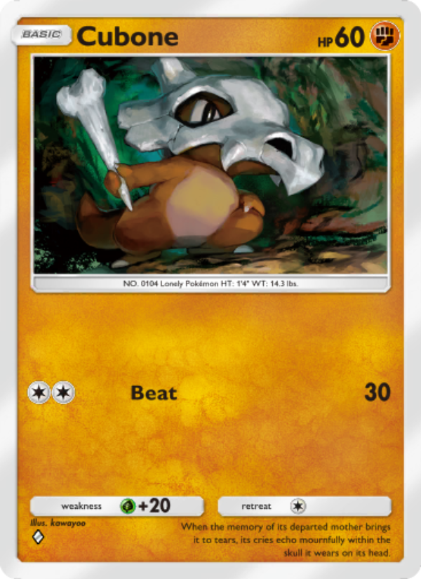 Cubone 089/239 — Celestial Guardians (English Pokémon TCG card)