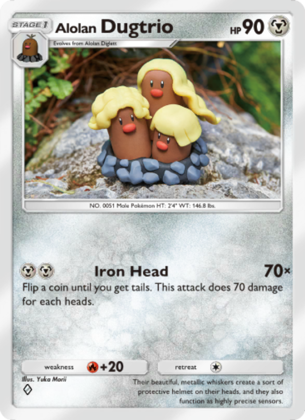Alolan Dugtrio 118/239 — Celestial Guardians (English Pokémon TCG card)