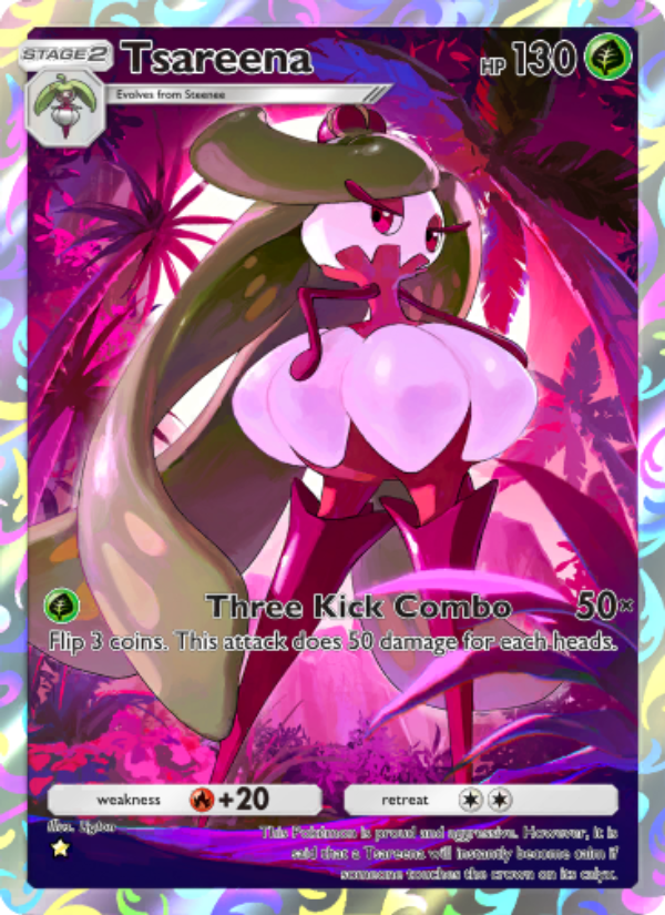 Tsareena 158/239 — Celestial Guardians (English Pokémon TCG card)