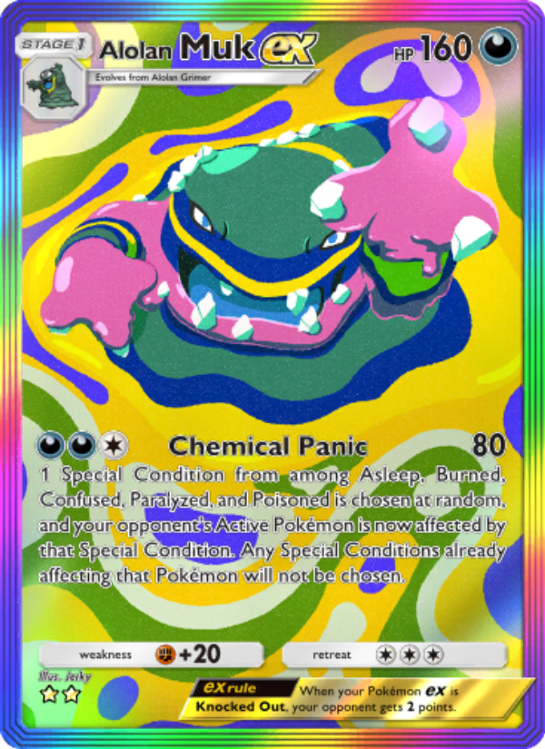 Alolan Muk ex 206/239 — Celestial Guardians (English Pokémon TCG card)