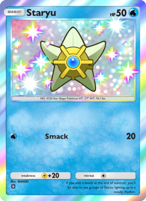 Staryu 218/239 — Celestial Guardians (English Pokémon TCG card)