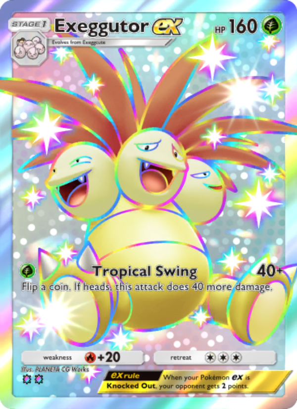 Exeggutor ex 231/239 — Celestial Guardians (English Pokémon TCG card)