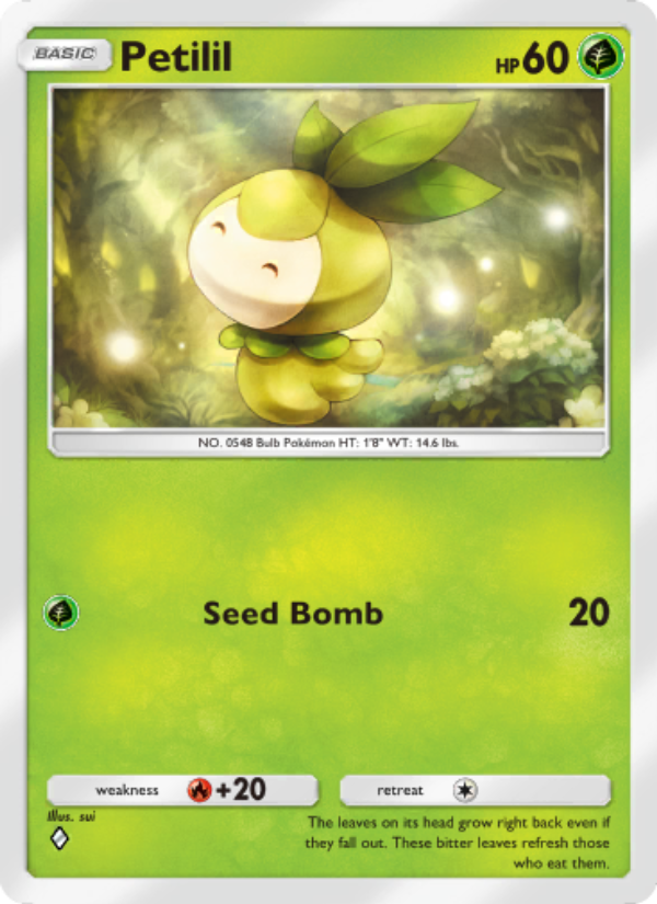 Petilil 001/103 — Extradimensional Crisis (English Pokémon TCG card)