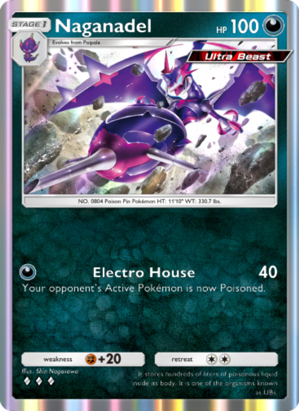 Naganadel 045/103 — Extradimensional Crisis (English Pokémon TCG card)