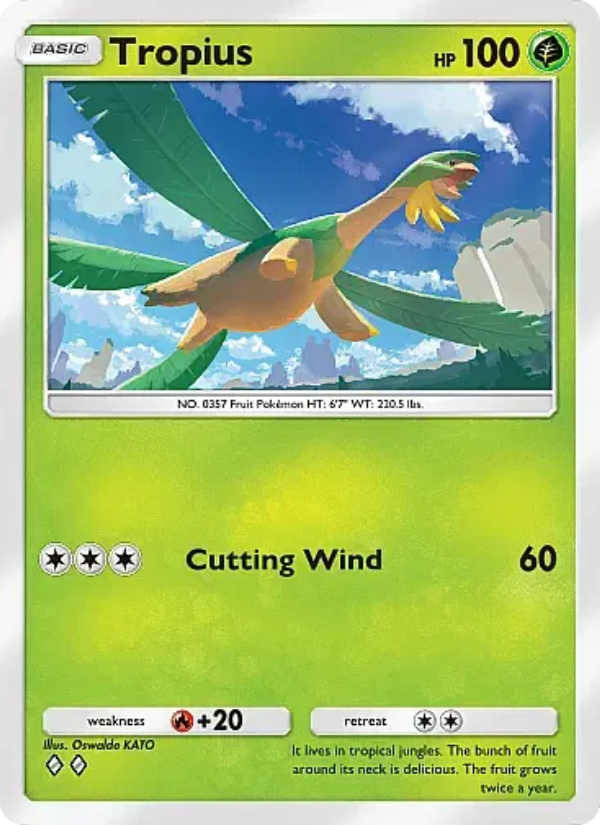 Tropius 001/107 — Eevee Grove (English Pokémon TCG card)