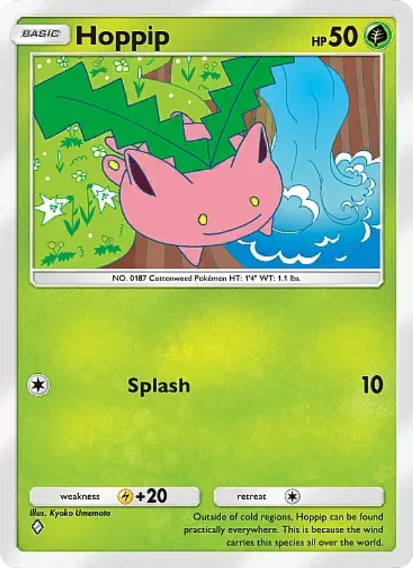 Hoppip 001/105 — Secluded Springs (English Pokémon TCG card)