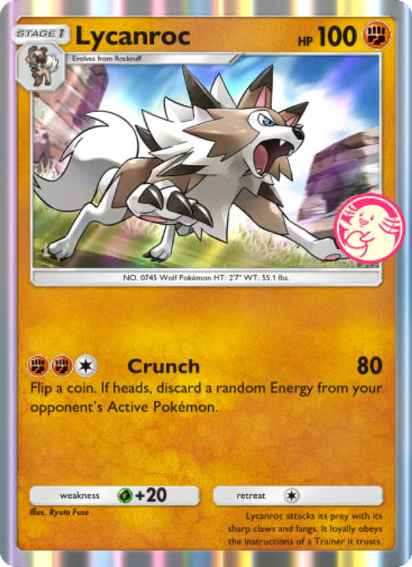 Lycanroc 068/100 — Promos-A (English Pokémon TCG card)