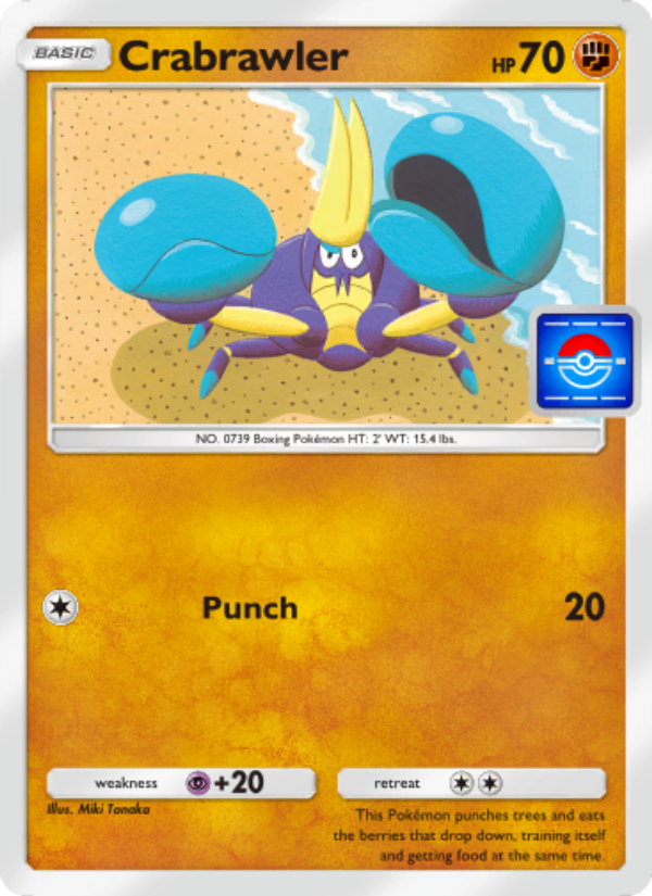Crabrawler 071/100 — Promos-A (English Pokémon TCG card)