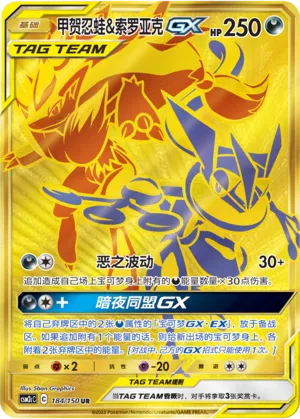 Greninja & Zoroark- Pokémon TCG cards